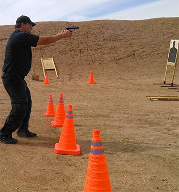 Arizona security guard training at the range